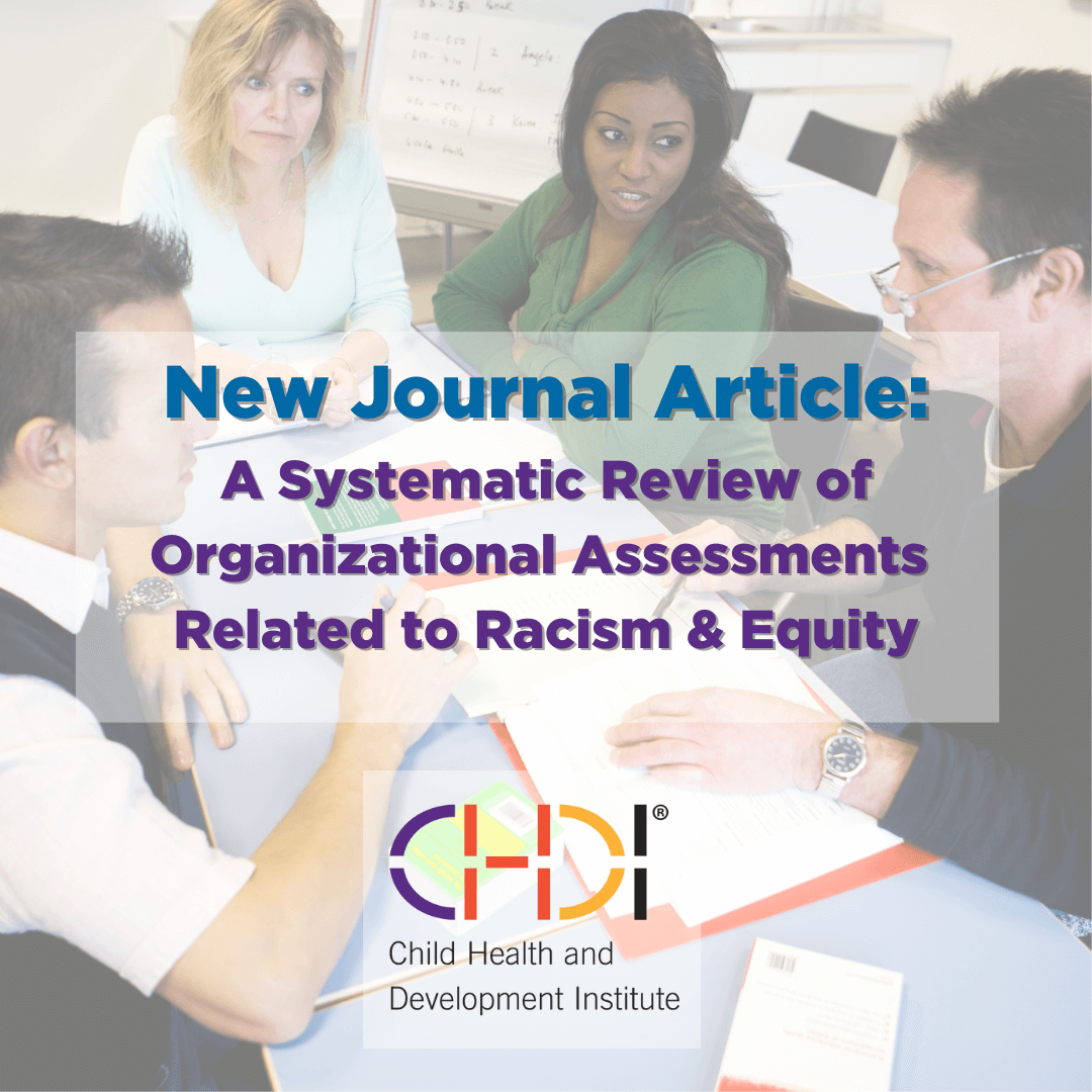 New Journal Article: A Systematic Review of Organizational Assessments Related to Racism & Equity